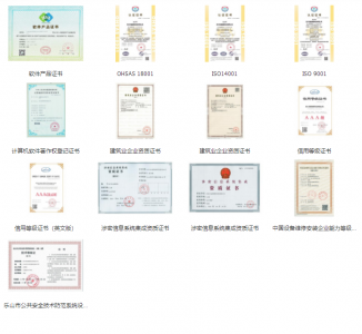 公司榮譽資質(zhì)證書